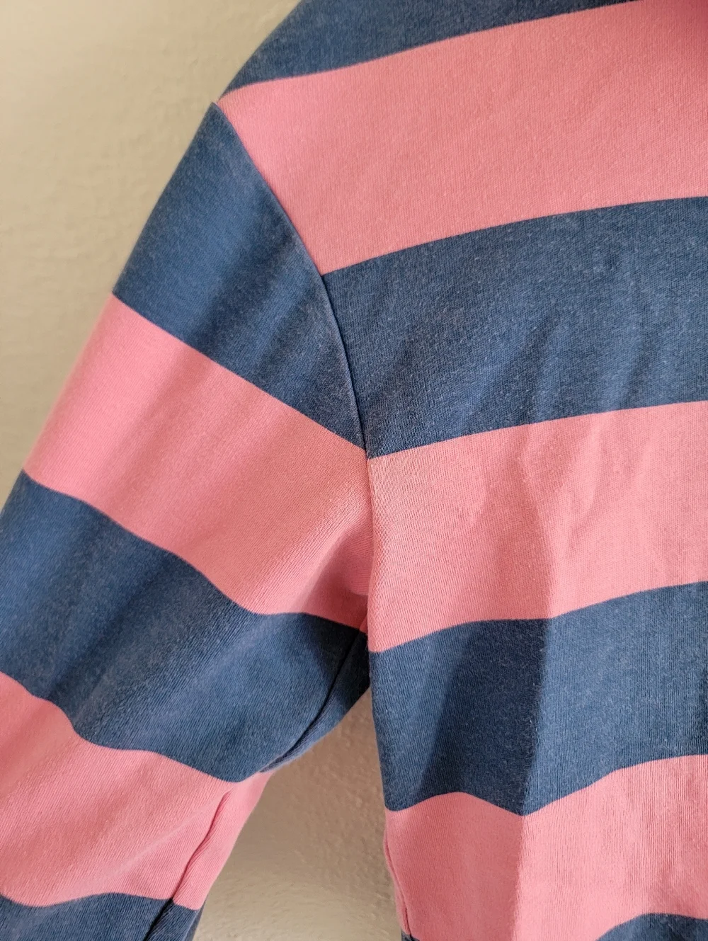 Old Navy Active Collared Striped Pullover Top Size Girls Large (10-12)